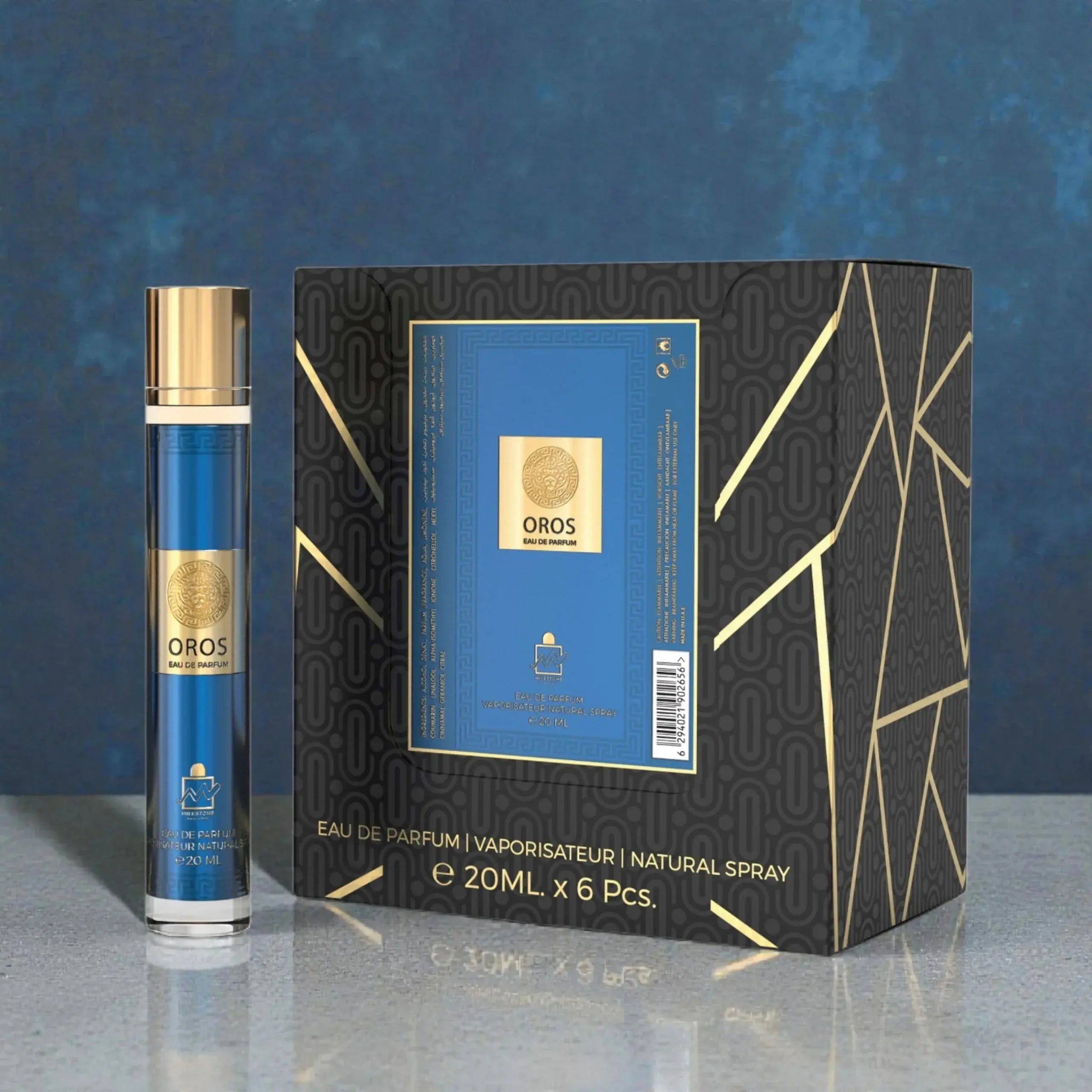 MILESTONE Oros (Pour Homme) Eau De Parfum 5x 20ml Plus 1 Free Tester - Ivory Luxe