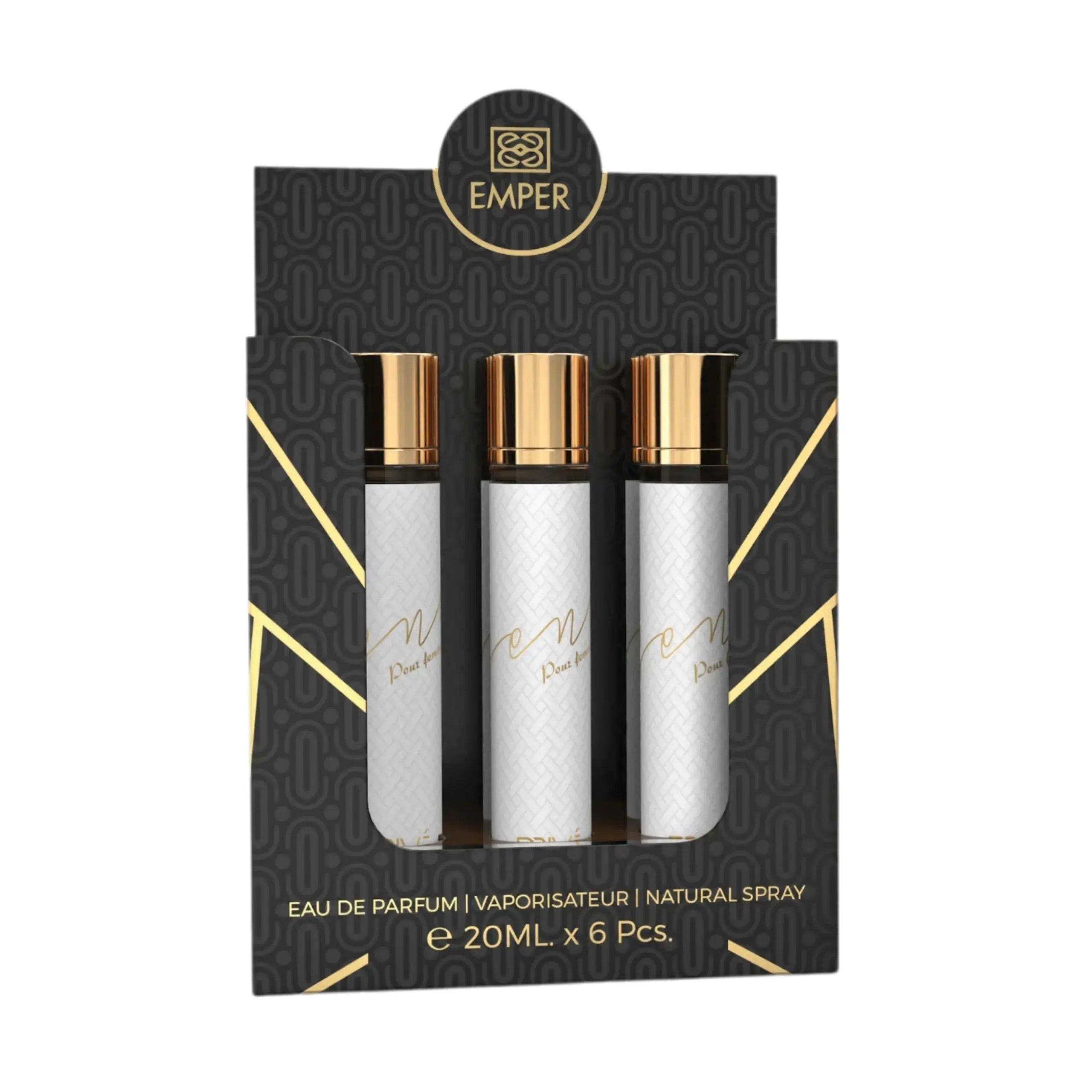 PRIVE SENO POUR FEMMA Eau De Parfum 23x 20ml Plus 1 Free Tester - Ivory Luxe