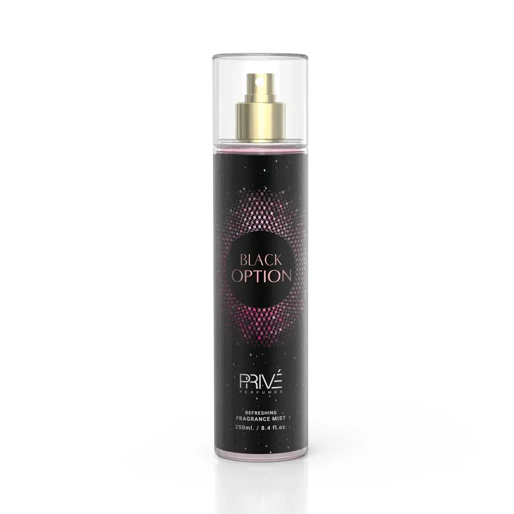 PRIVE Black Option (Pour Femme) - Body Mist - 250ml 3 PACK - Ivory Luxe