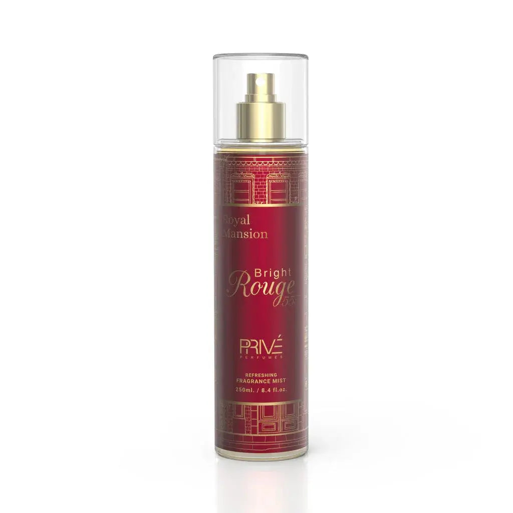 PRIVE Bright Rouge 555 - Body Mist - 250ml 3-Pack - Ivory Luxe