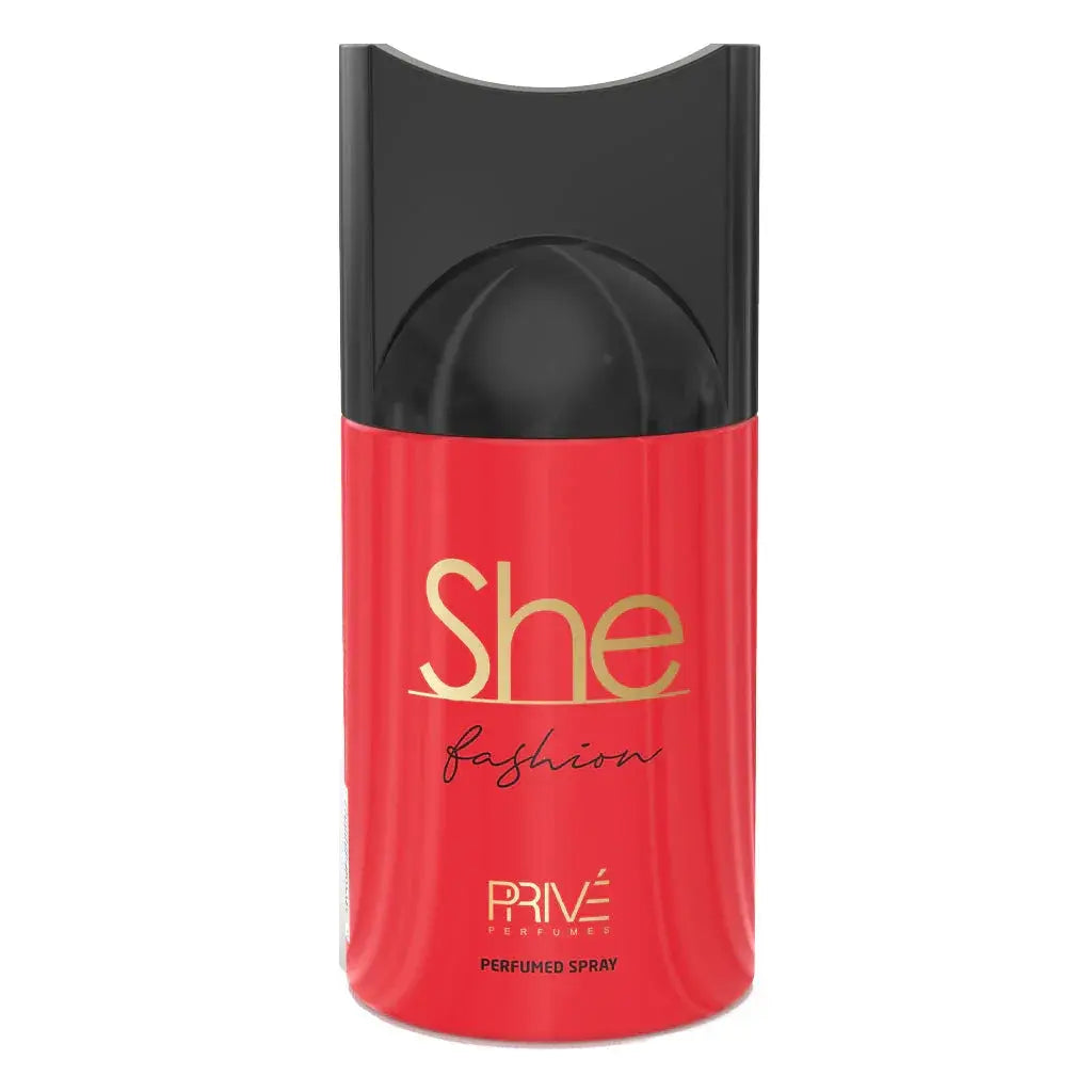 PRIVE She Fashion Perfume Deodorant 250ml 6x PACK - Ivory Luxe