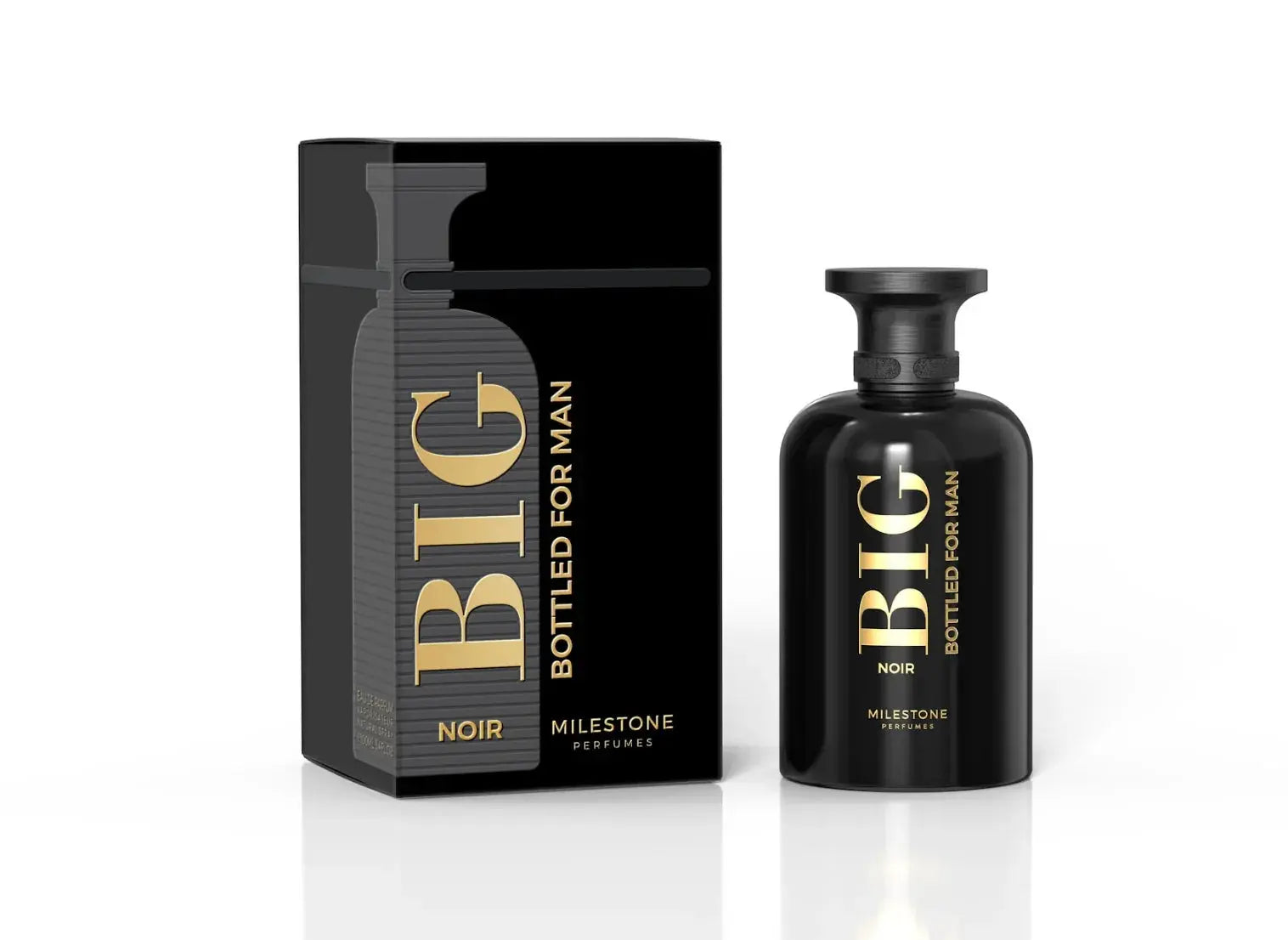 MILESTONE Big Bottled Noir (Pour Homme) 100ML Eau De Parfum - Ivory Luxe