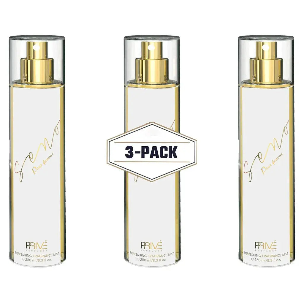 PRIVE Seno (Pour Femme) - Body Mist - 250ml 3-Pack - Ivory Luxe
