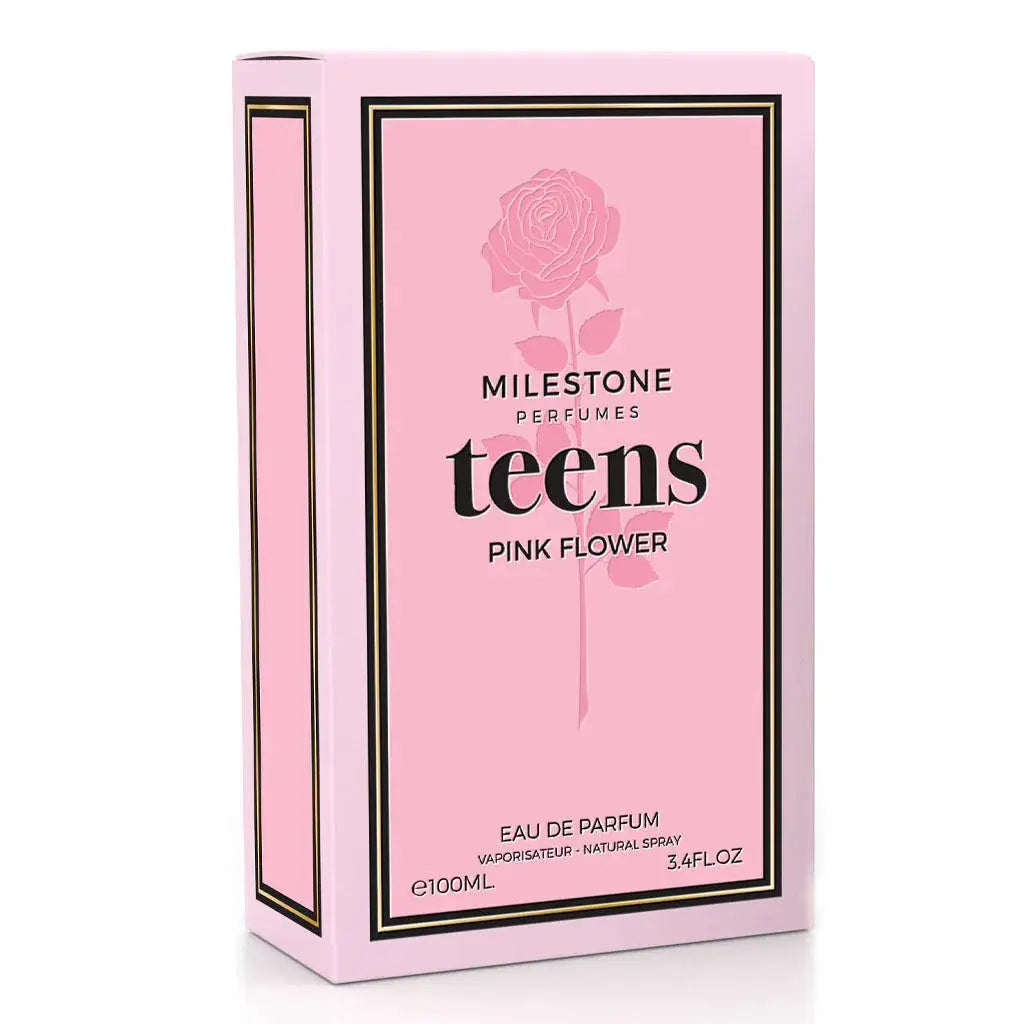 MILESTONE Teens Pink Flower (Pour Femme) 100ML EDP - Ivory Luxe