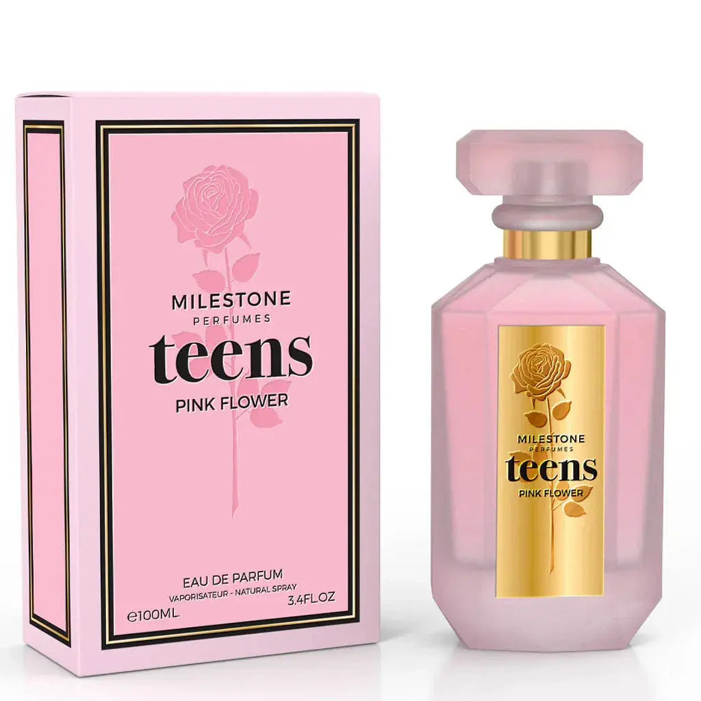 MILESTONE Teens Pink Flower (Pour Femme) 100ML EDP - Ivory Luxe