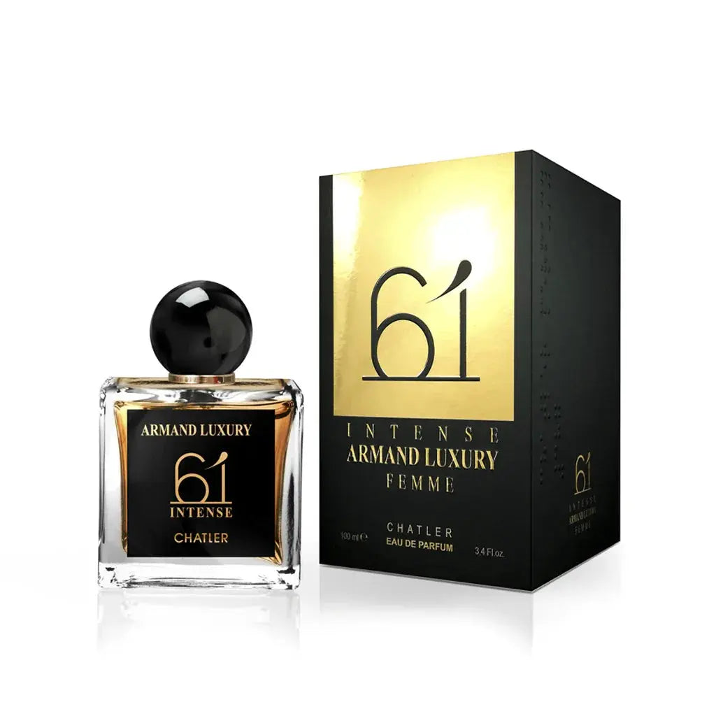 CHATLER Armand Luxury 61 Intense Pour Femme Eau De Parfum 100ml 3x PACK | Value Bundle - Ivory Luxe
