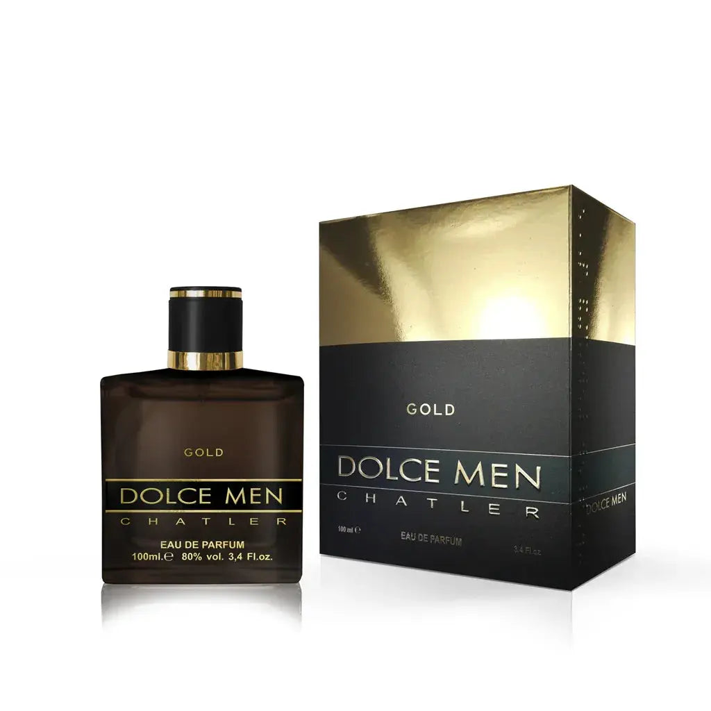 CHATLER Dolce Men Gold Eau De Parfum 100ml 3x PACK | Men's Value Bundle - Ivory Luxe