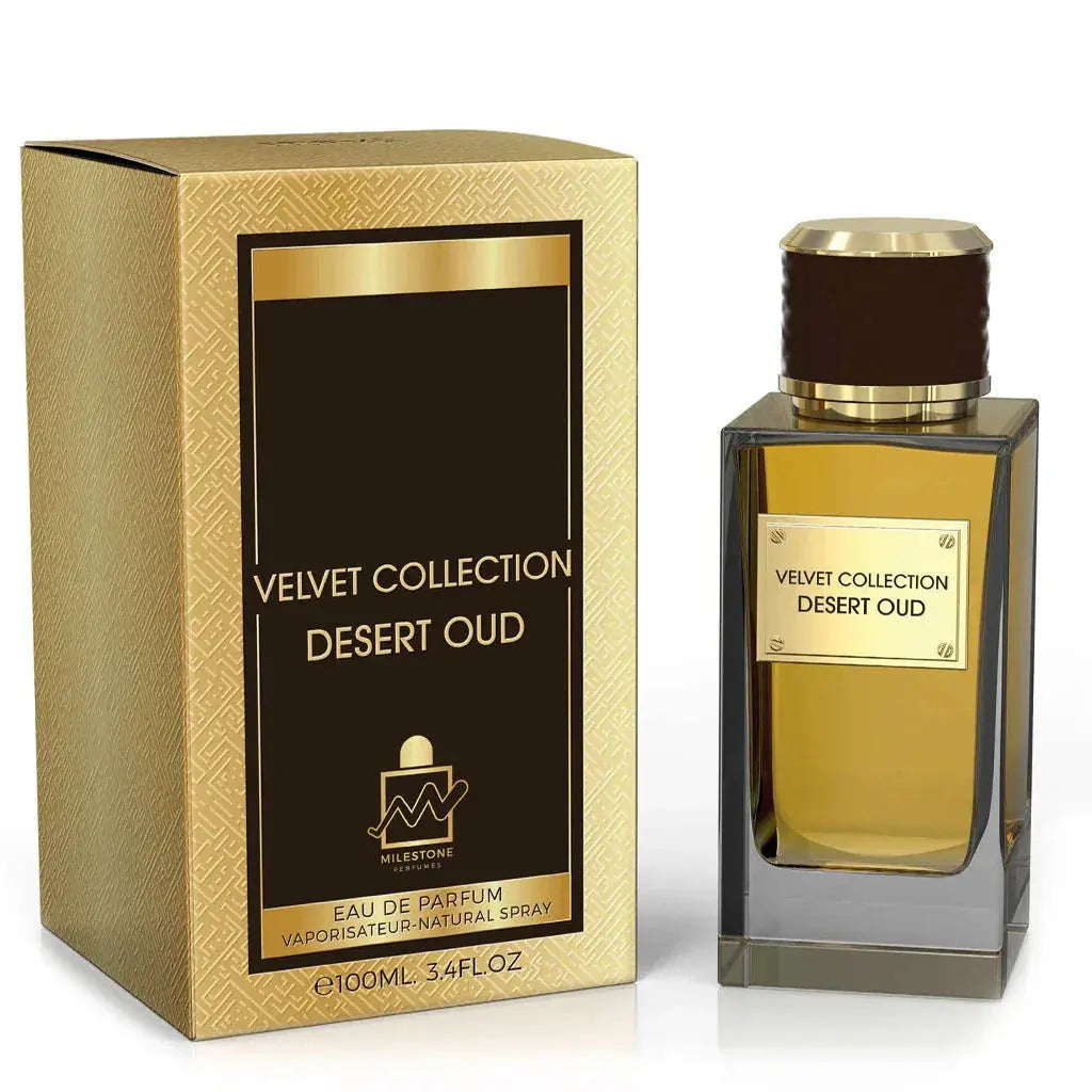 MILESTONE Velvet Collection Desert Oud (Unisex) 100ML EDP - Ivory Luxe