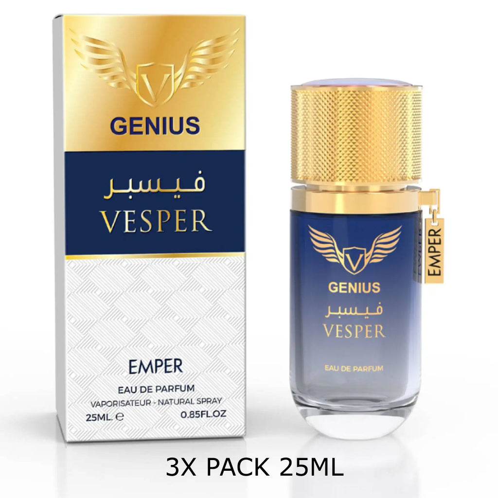 Genius Vesper Eau De Parfum 25ml – 3-Pack by Emper
