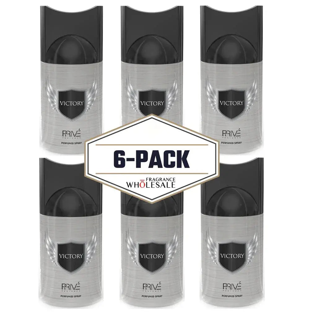PRIVE Victory Perfume Deodorant 250ml 6x PACK - Ivory Luxe