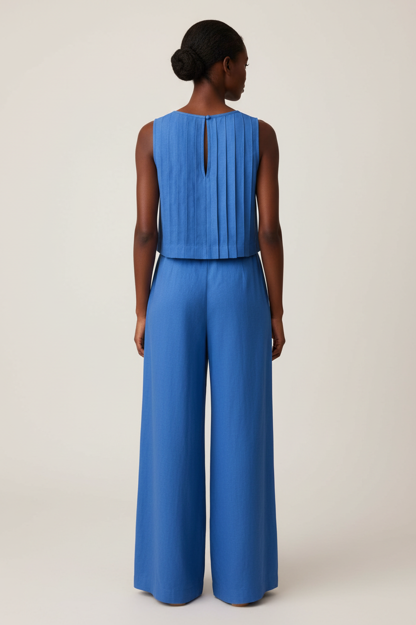 Back View – Cobalt Blue Co-ord