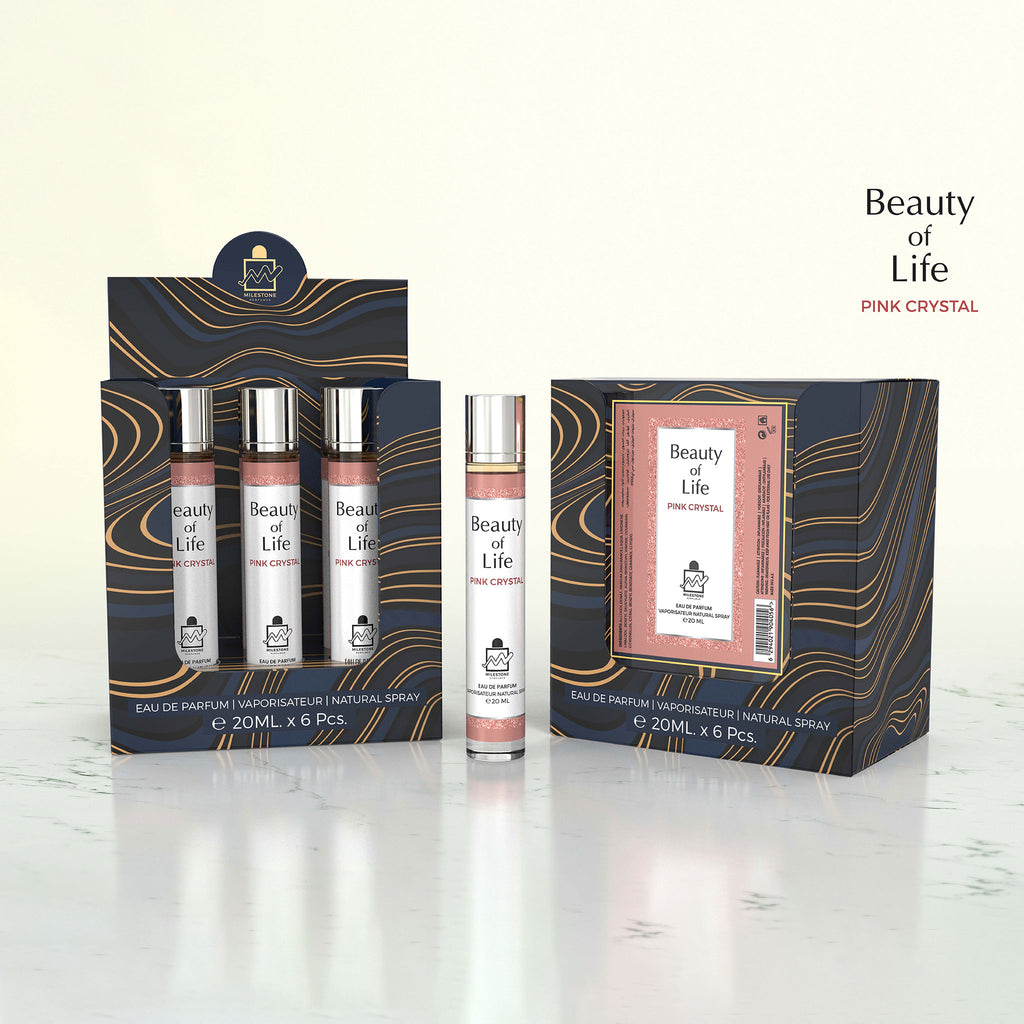 MILESTONE Beauty of Life Eau De Parfum 5x 20ml Plus 1 Free Tester