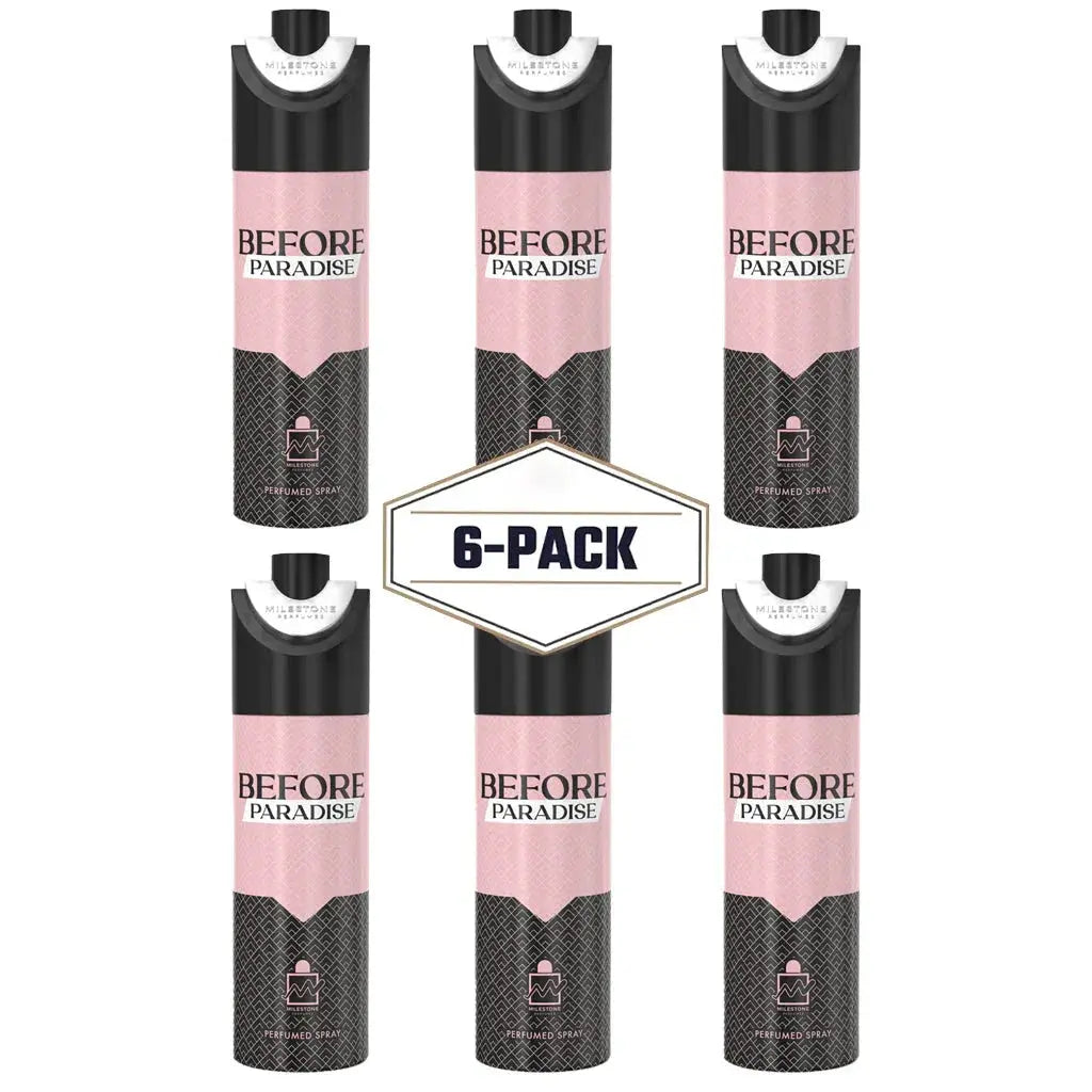 MILESTONE Before Paradise (Pour Femme) 200ML Deodorant 6 Pack - Ivory Luxe