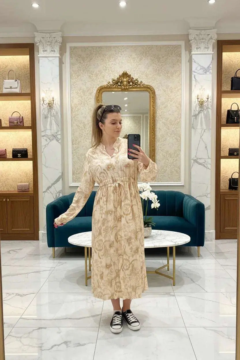 Italian Maxi Dress - Ivory Luxe