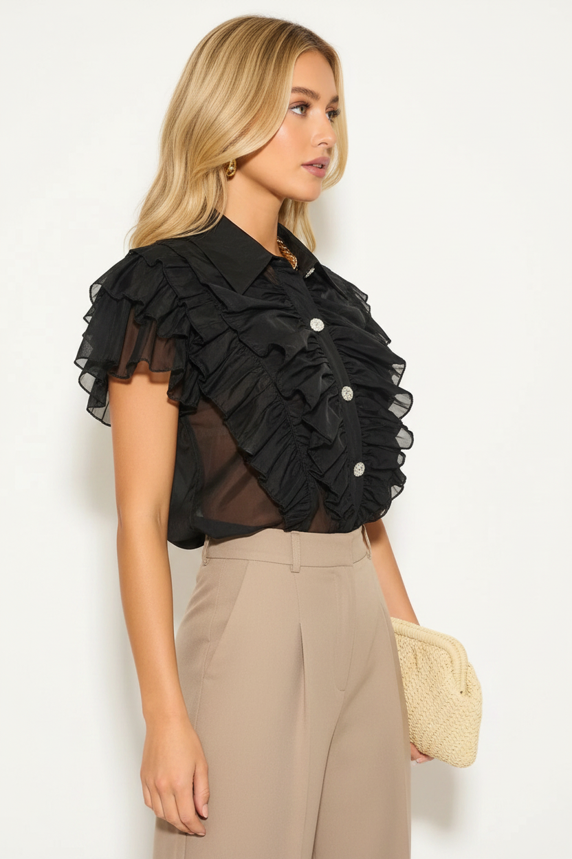 Black Blouse Side View