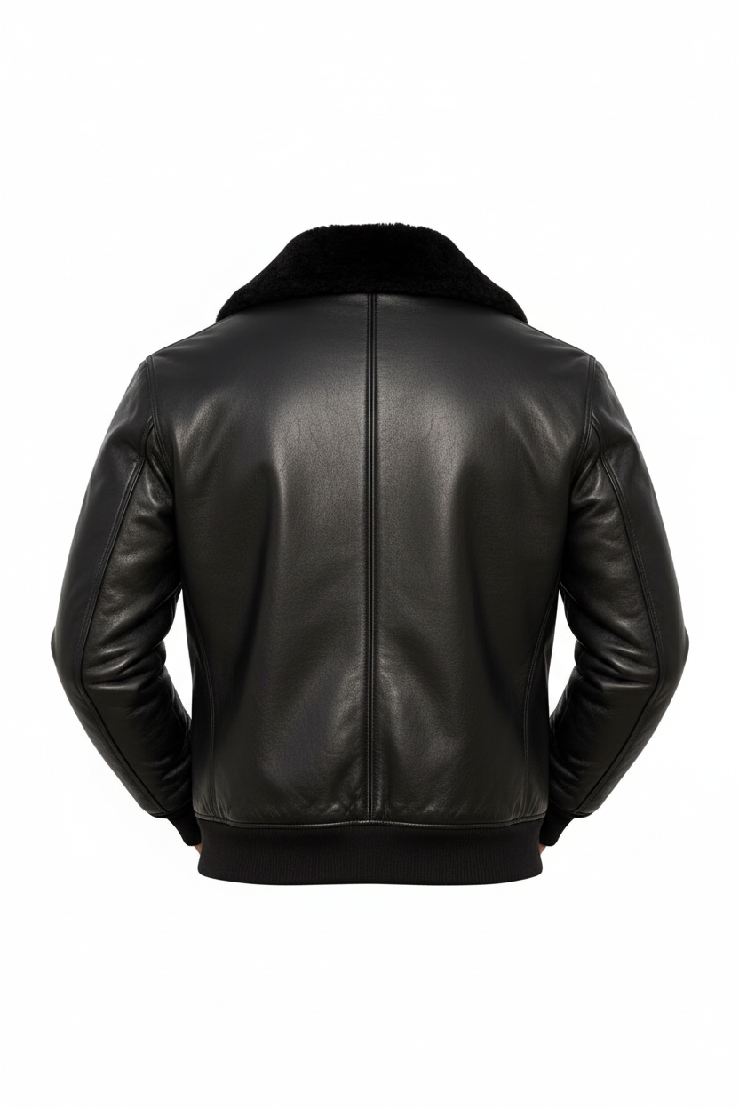 Black jacket back