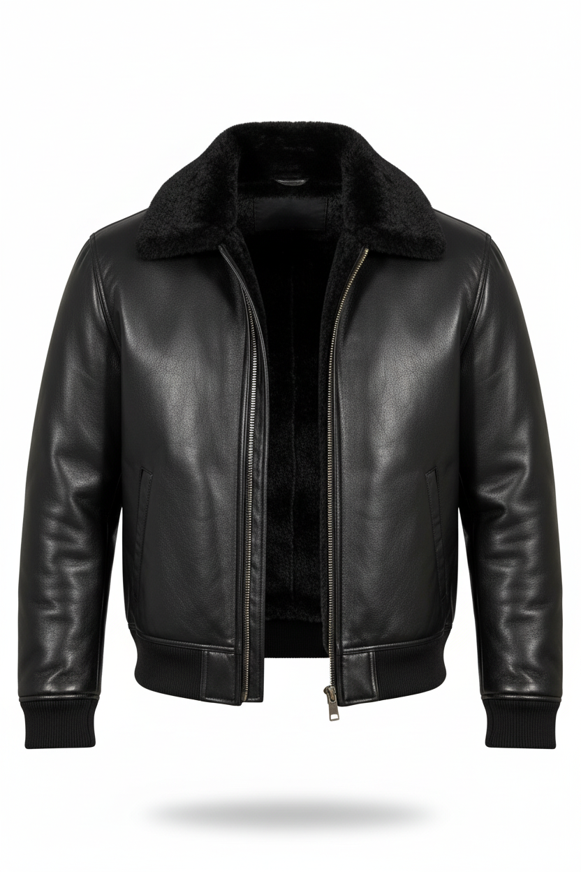 Black jacket front
