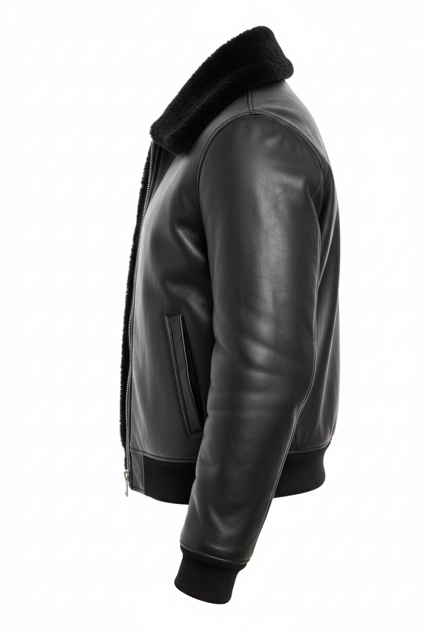 Black jacket side