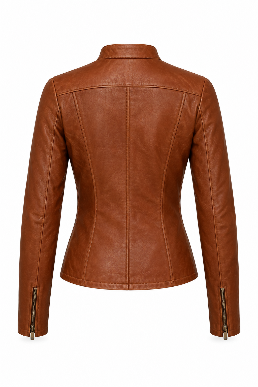 Brown jacket, back view