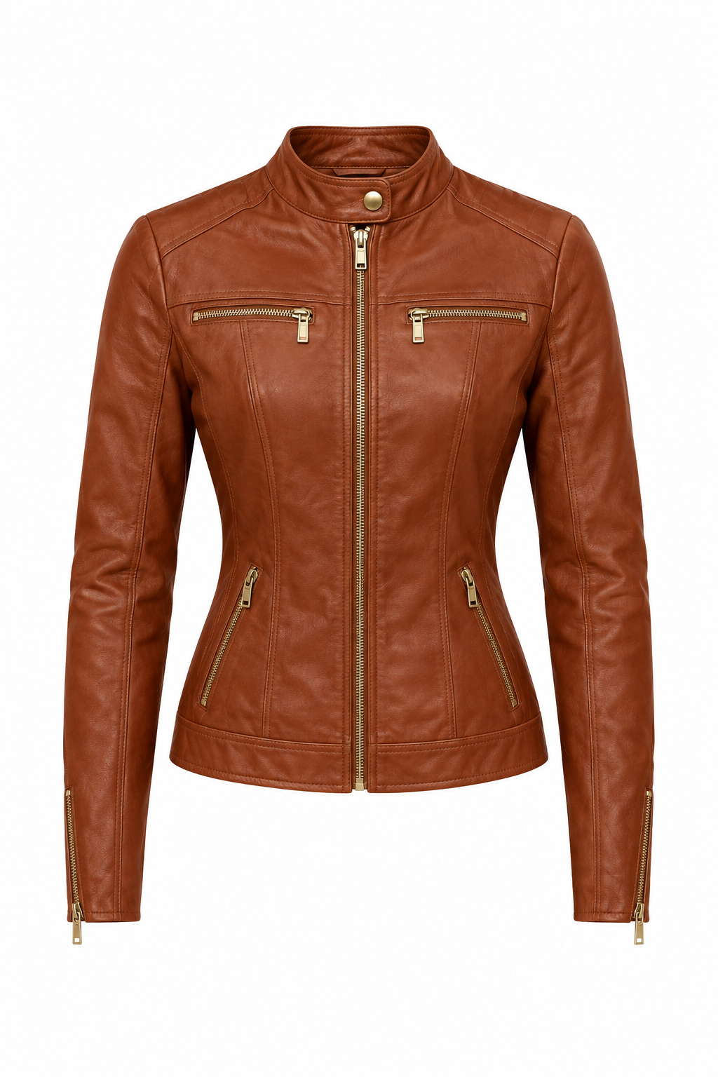 Brown jacket, front view