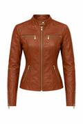 Brown jacket, front view