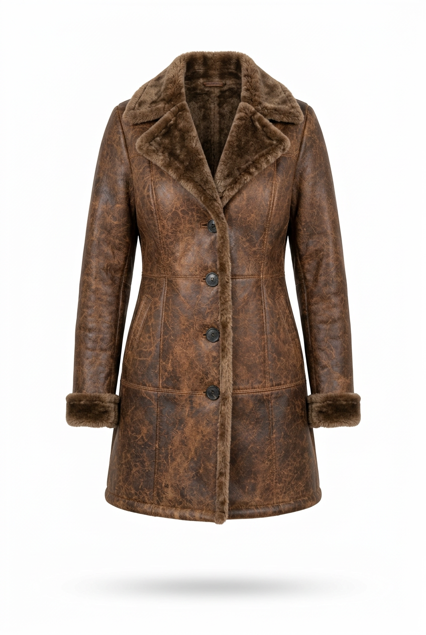 Brown jacket, front view