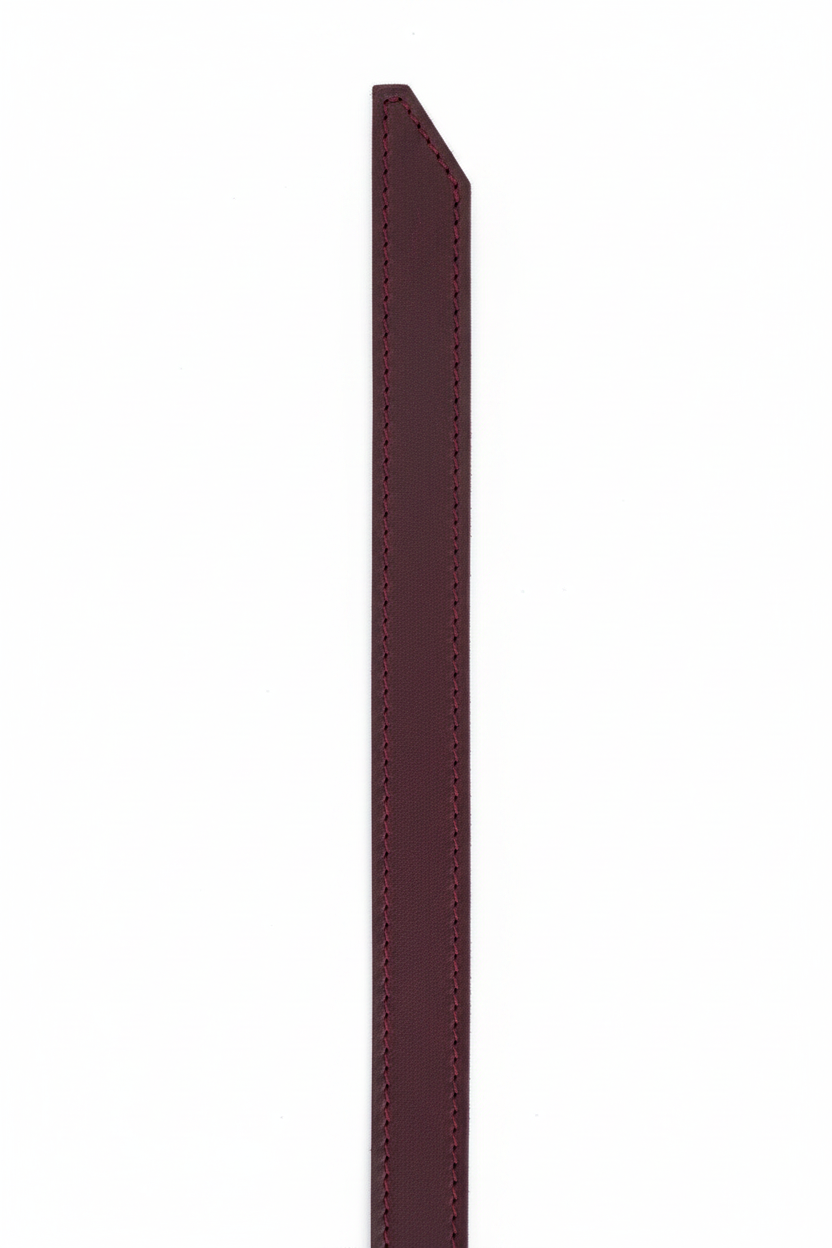 Burgundy Leather Belt