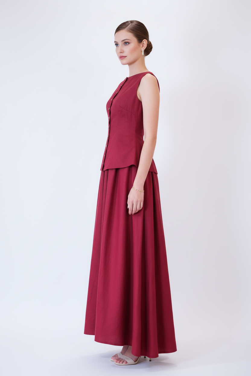 Burgundy Side View