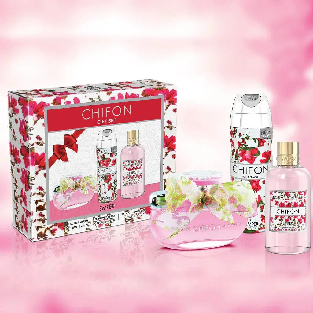 EMPER CHIFON GIFT SET 3 IN 1 - Ivory Luxe