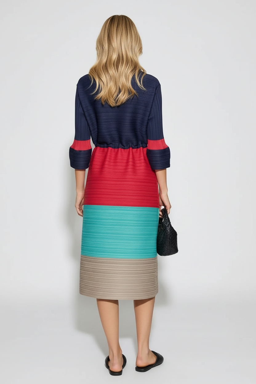 Colour Block Dress – Back