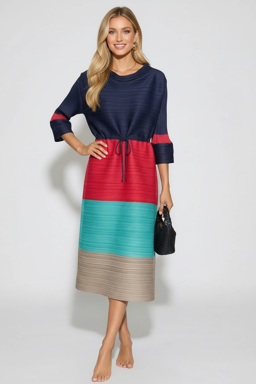 Colour Block Dress – Front