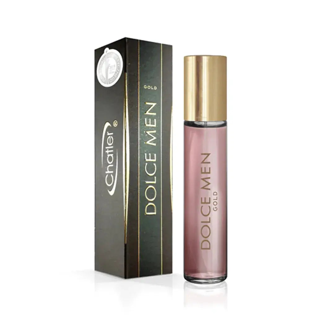 CHATLER Dolce Men Gold Eau De Parfum 5 x 30ml Plus 1 free tester - Ivory Luxe