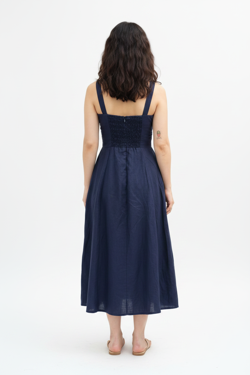 Dress Back Detail - White Background