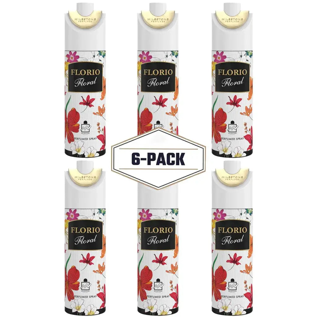 MILESTONE Florio Floral 200ML Deodorant 6 Pack - Ivory Luxe