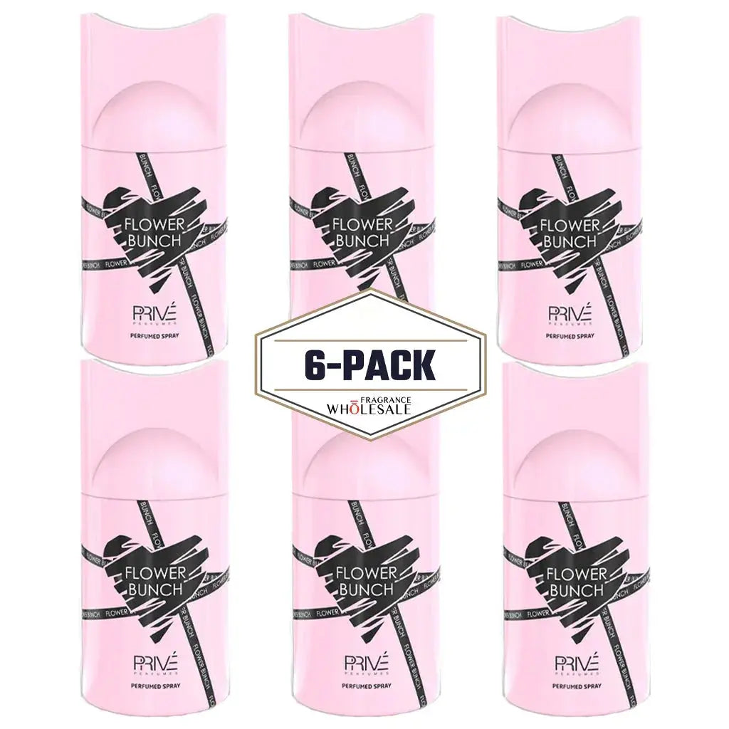 PRIVE Flower Bunch Perfume Deodorant 250ml 6x PACK - Ivory Luxe