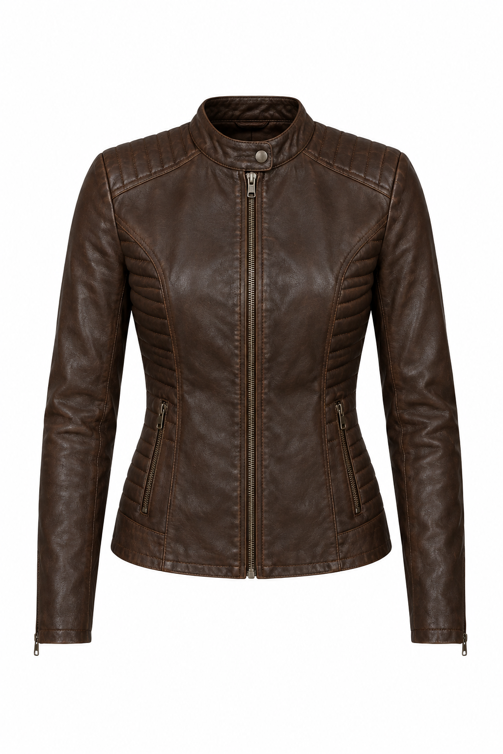 Women's Brown Vintage Leather Jacket