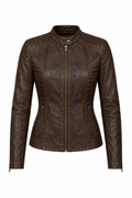Women's Brown Vintage Leather Jacket