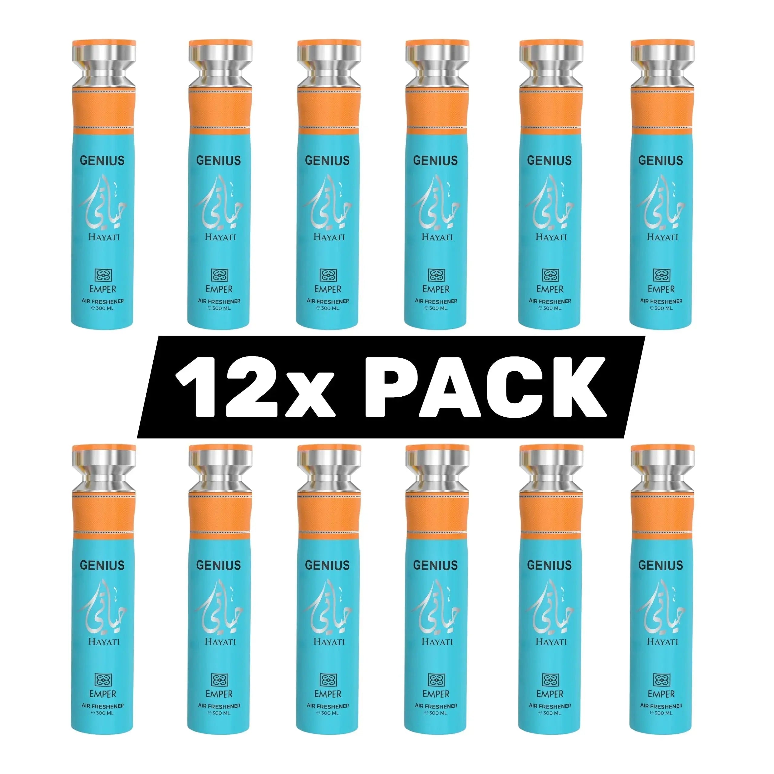 Genius Hayati Air Freshner 300ml 12x Pack - Ivory Luxe