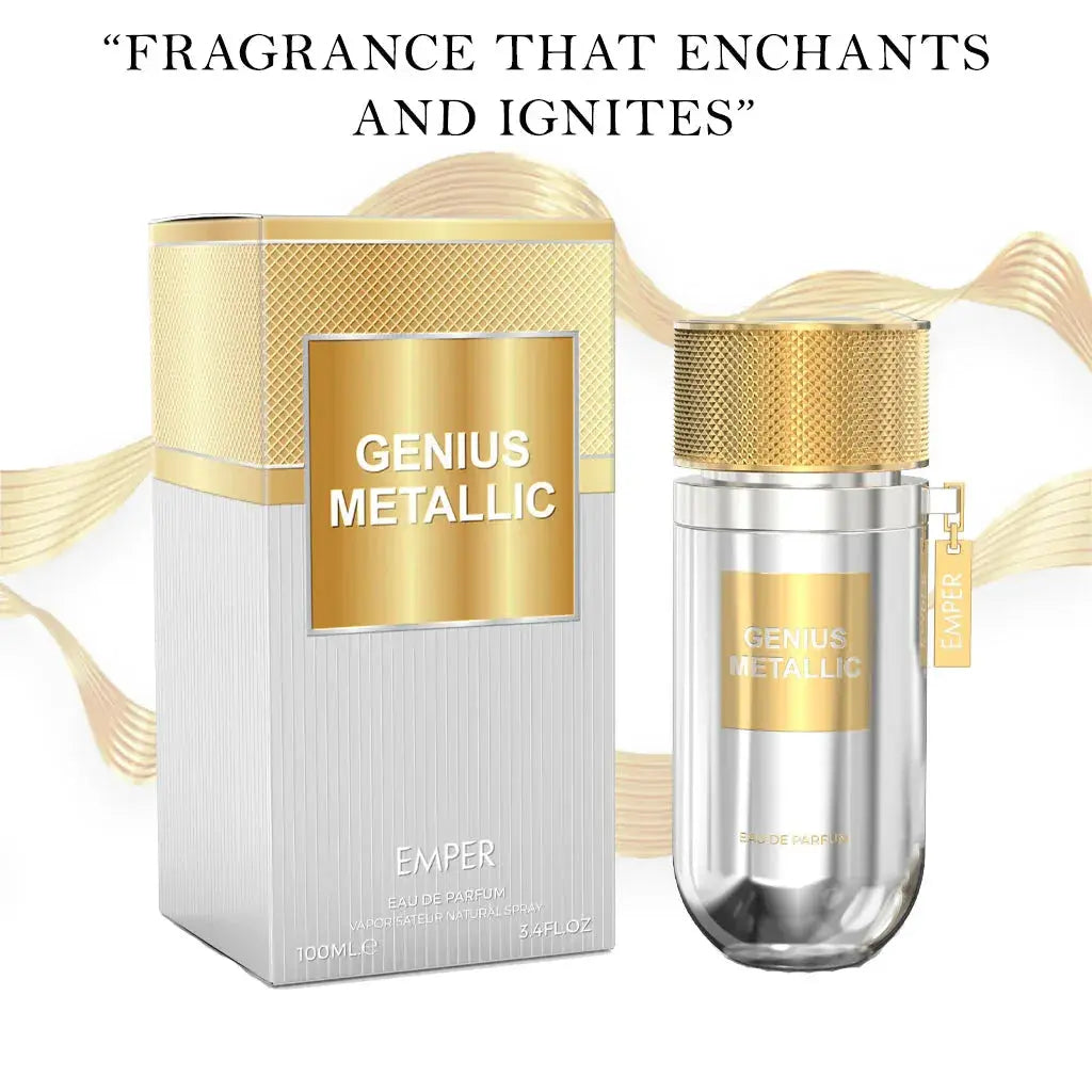 EMPER Genius Metallic Eau De Parfum 100ML (UNISEX) - Ivory Luxe