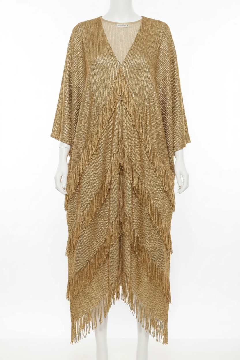 Gold Fringe Kaftan
