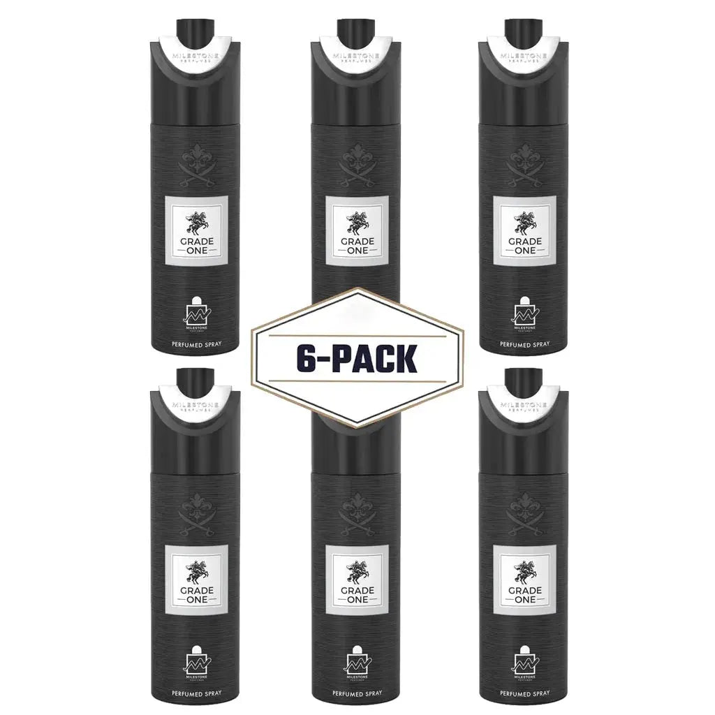 MILESTONE Grade One (Pour Homme) 200ML Deodorant 6 Pack - Ivory Luxe