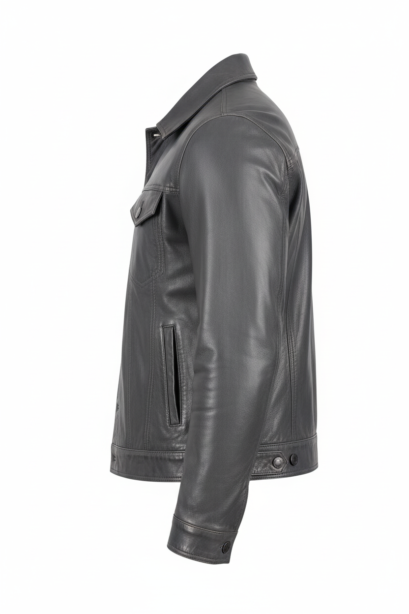 Grey Jacket Side