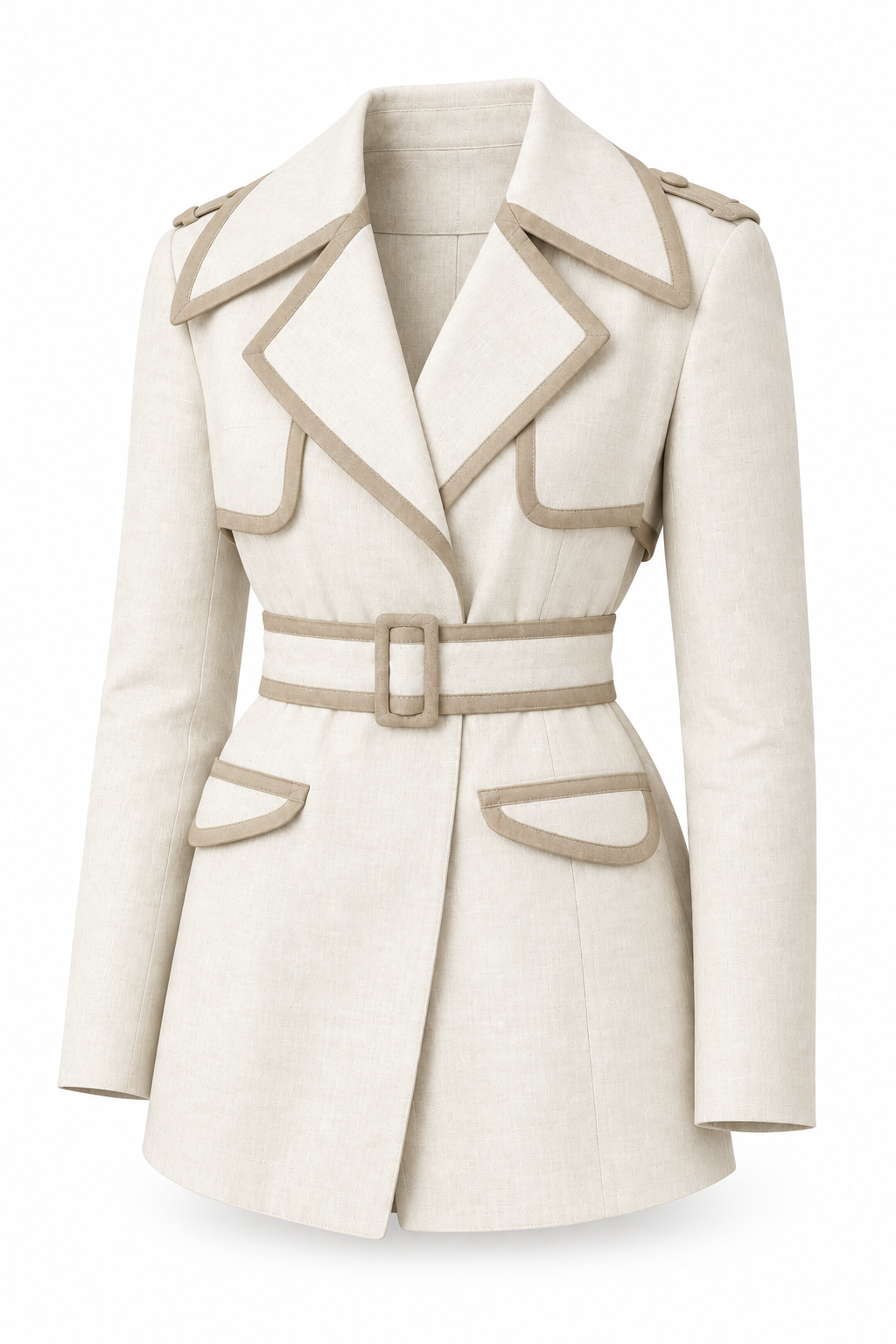 Ivory linen blazer