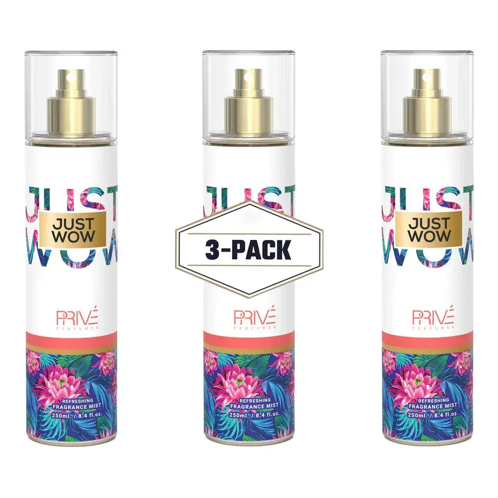 PRIVE Just Wow - Body Mist - 250ml 3-Pack - Ivory Luxe