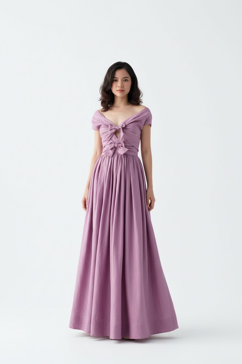 Lilac Maxi Dress – Front