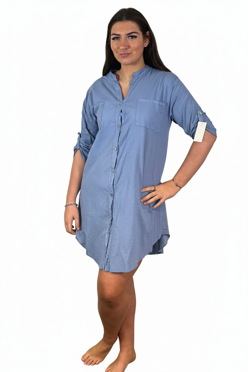 Magenta Pink Dress Front White Background