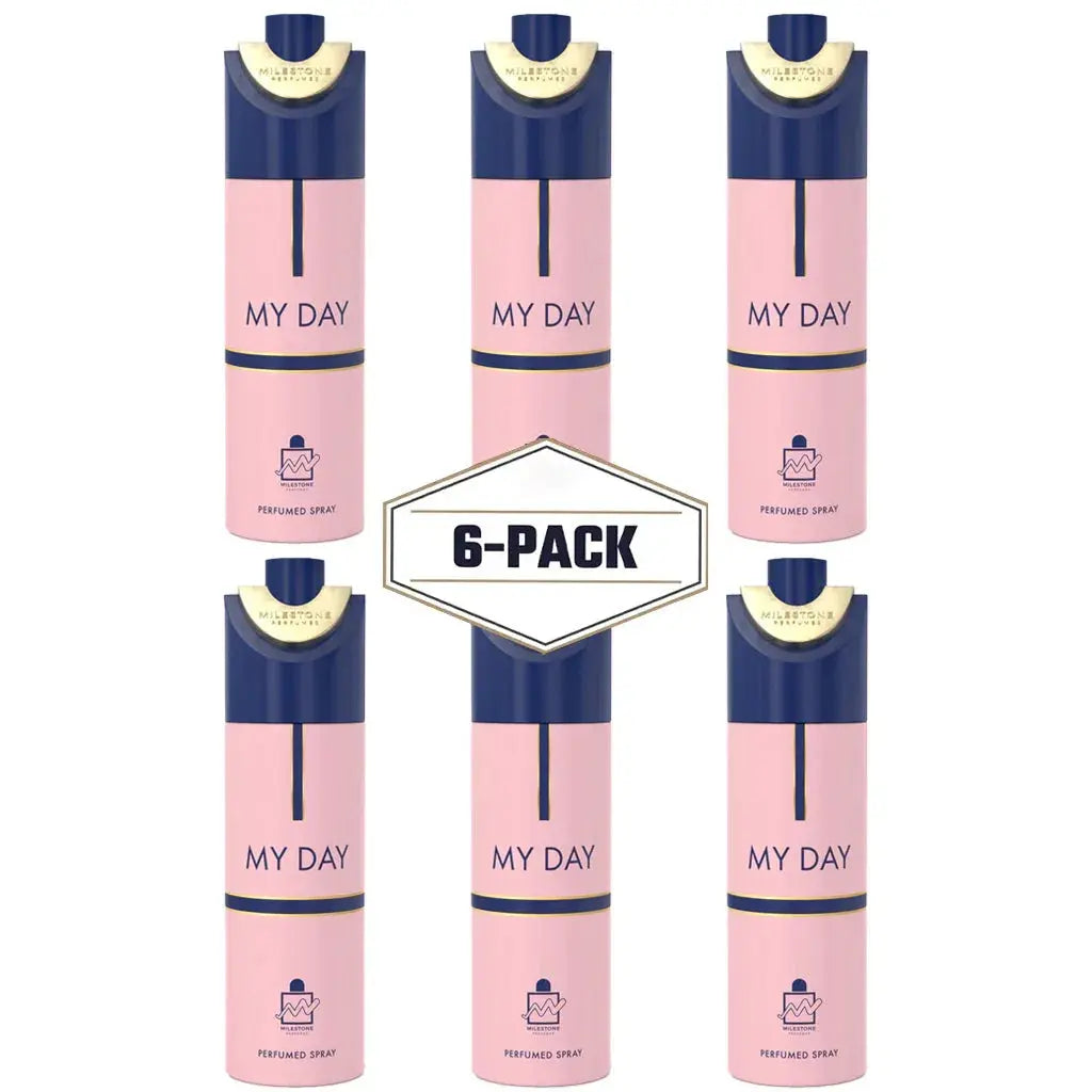 MILESTONE MY DAY (Pour Femme) 200ML Deodorant 6 Pack - Ivory Luxe