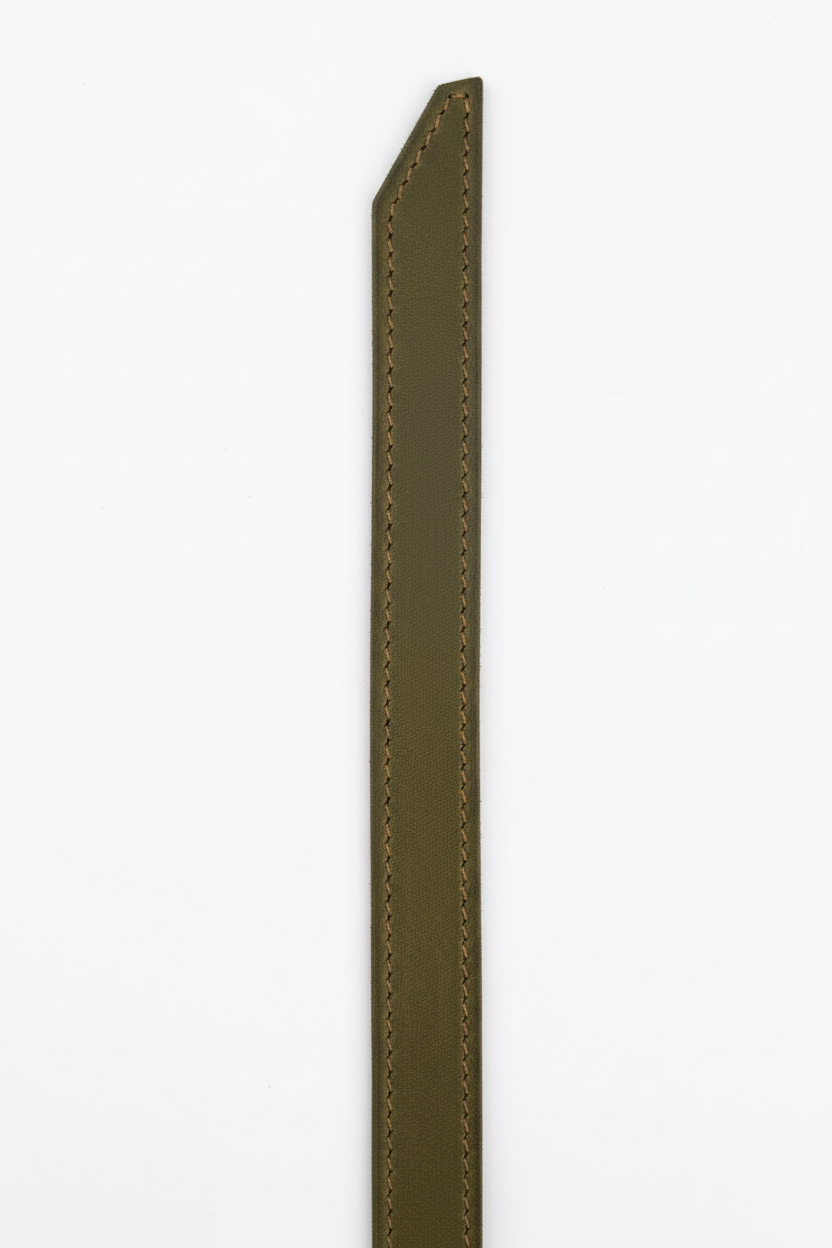 Olive Leather Belt