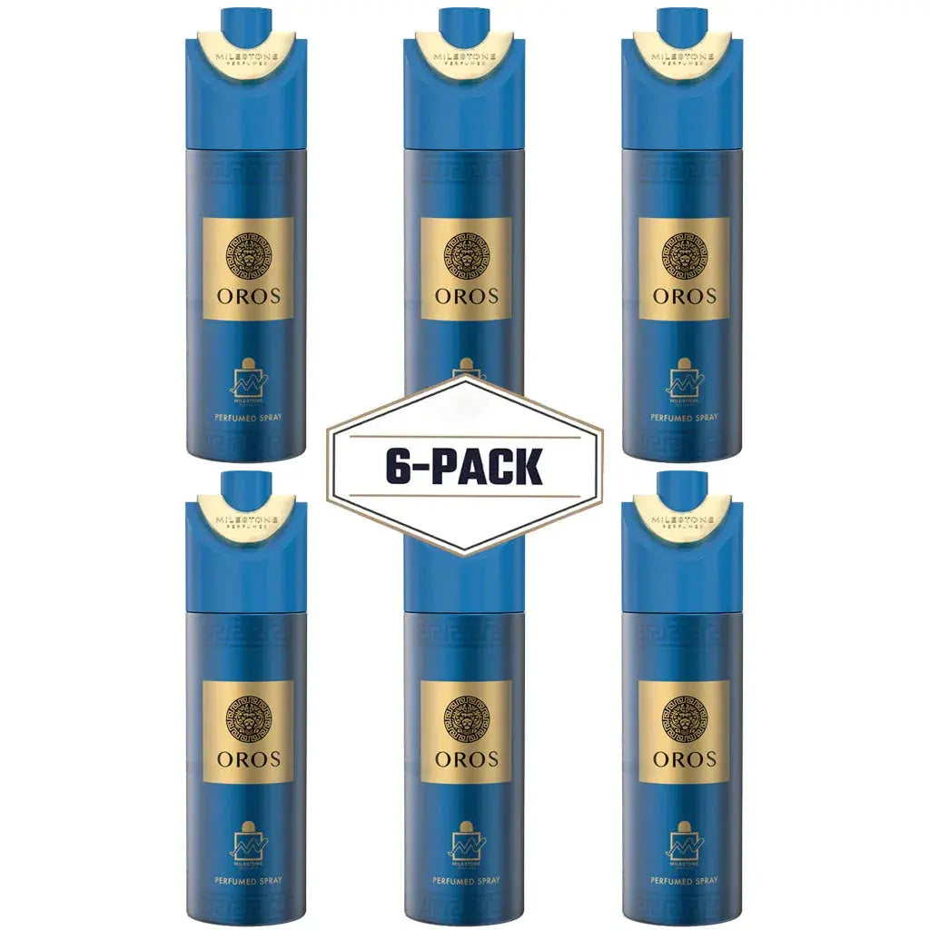 MILESTONE Oros (Pour Homme) - 200ML Deodorant 6 Pack - Ivory Luxe