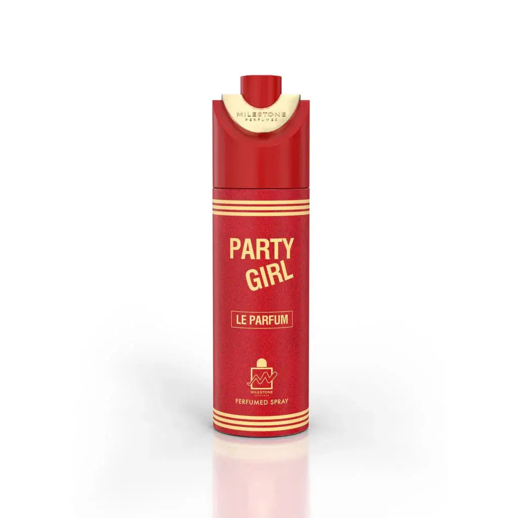 MILESTONE Party Girl Le Parfum (Pour Femme) - 200ML Deodorant 6 Pack - Ivory Luxe